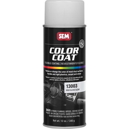 SEM Interior Color Coating Spray Paint, High Gloss Clear #13003