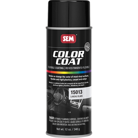 SEM Interior Color Coating Spray Paint, Landau Black #15013