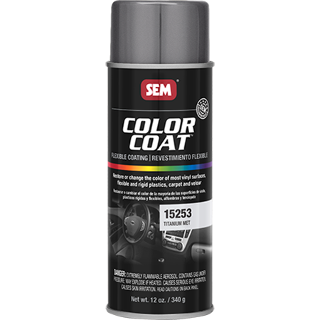 SEM Interior Color Coating Spray Paint, Titanium Metallic #15253