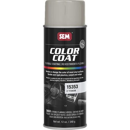 SEM Interior Color Coating Spray Paint, Lt Titanium