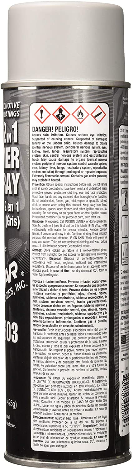 2-in-1 Primer, Gray - Transtar 15oz Aerosol 4603