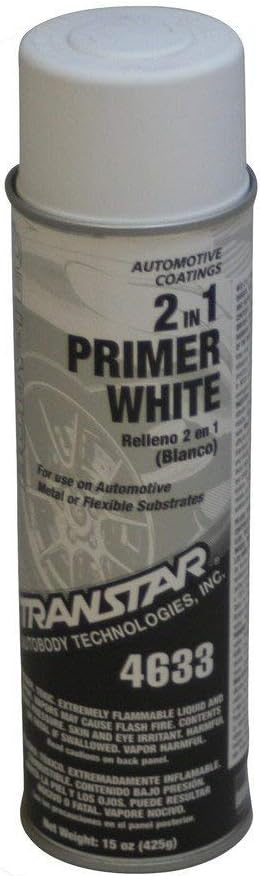 2-in-1 Primer, White - Transtar 15oz Aerosol 4633