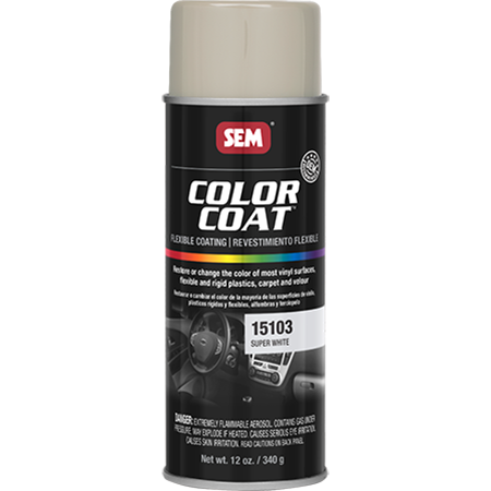 SEM Interior Color Coating Spray Paint, Super White