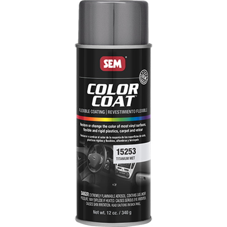 SEM Interior Color Coating Spray Paint, Titanium Metallic