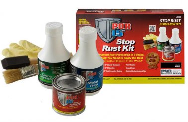 POR-15 Gloss Black Rust Preventive Coating, 4 oz., 6 Pack