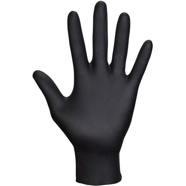 Raven Black Powder Free Nitrile Gloves - 100/Box