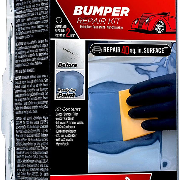 Bondo Body Repair Kit - Filler, Cream Hardener, Metal Patch